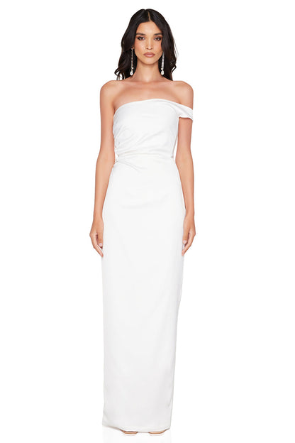 Nookie Pallisade Gown - White - SHOPJAUS - JAUS