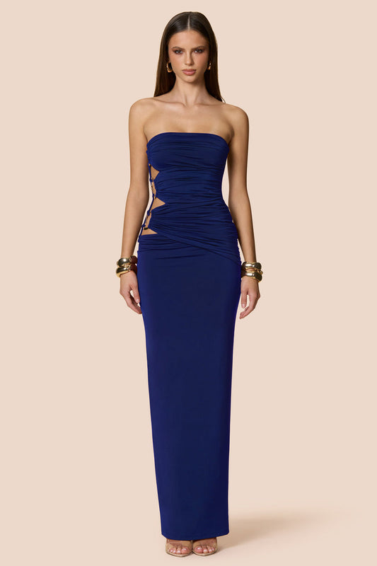 Nookie Portia Bandeau Maxi Dress - Midnight