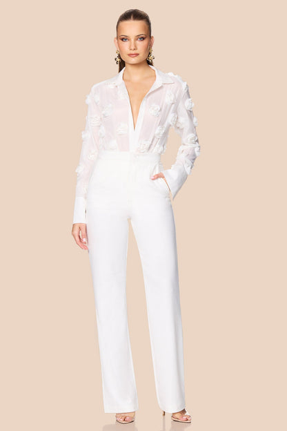 Nookie Roselie Bodysuit - White - SHOPJAUS - JAUS