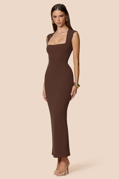 Nookie Savannah Midi Dress - Cocoa