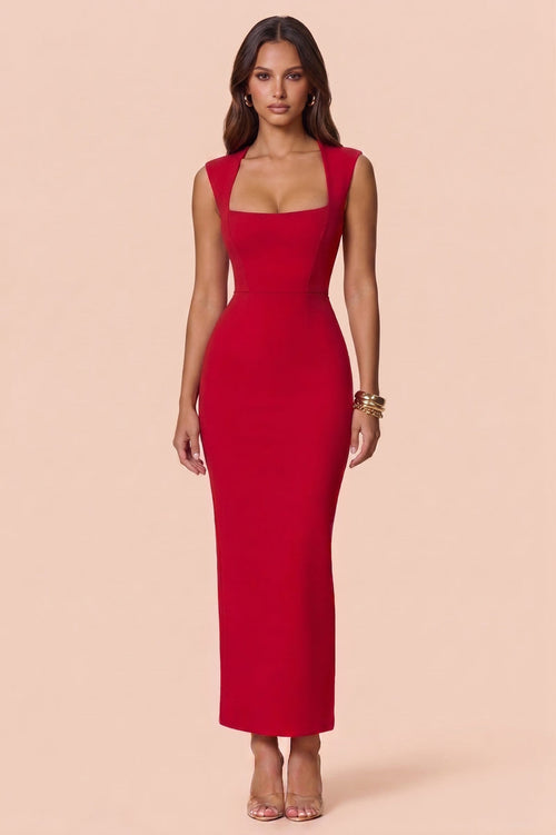 Nookie Savannah Midi Dress - Red