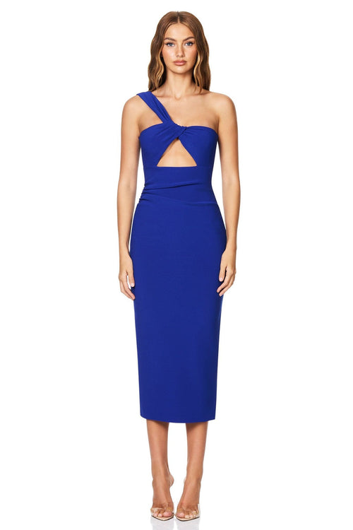 Nookie Tease Midi Dress - Royal - SHOPJAUS - JAUS