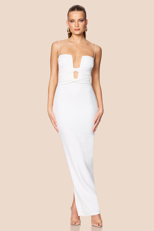 Nookie Valentine Gown - White - SHOPJAUS - JAUS