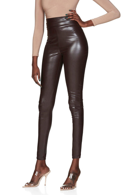 Nookie Viktoria Pants - Chocolate Matte - JAUS