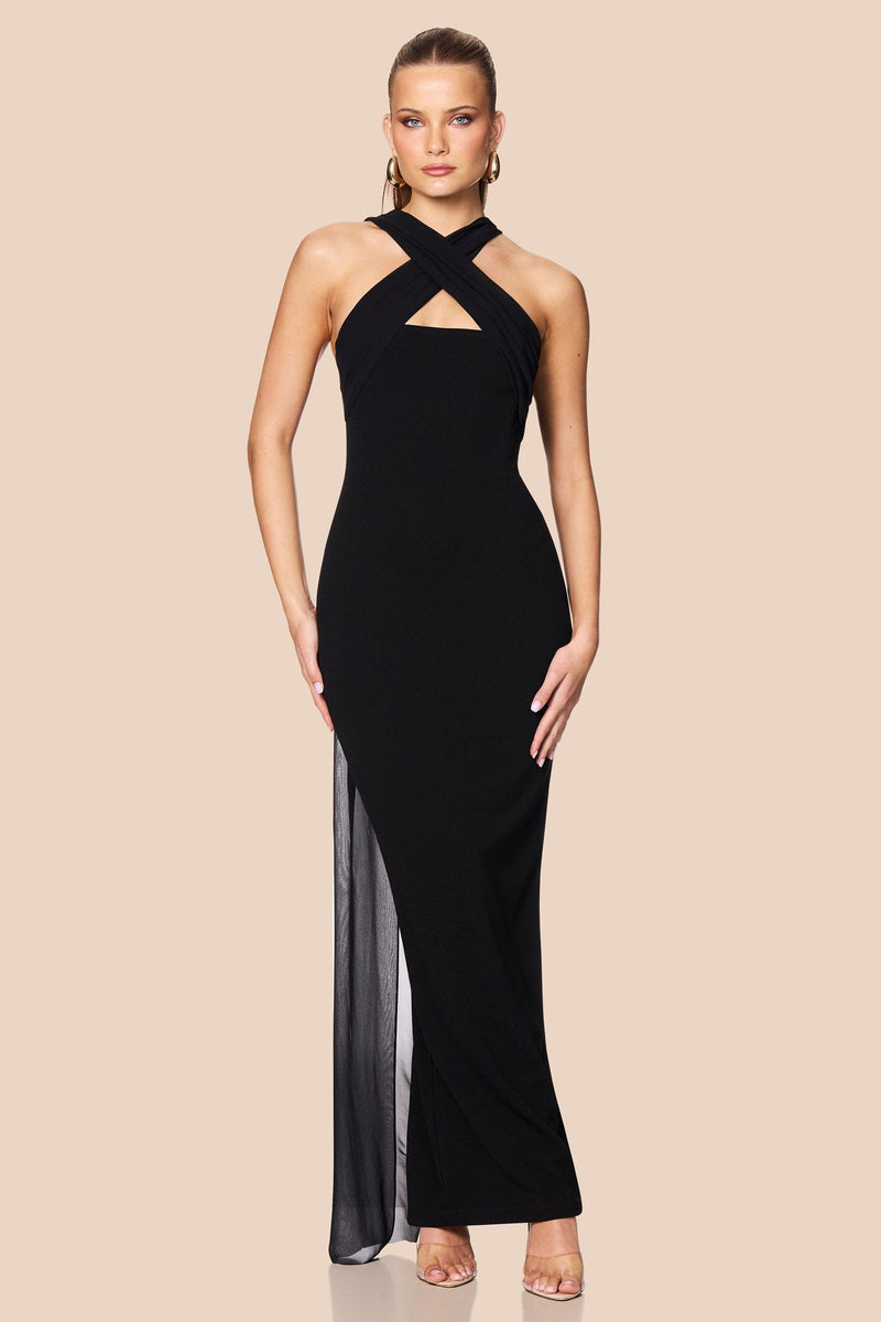 Nookie Zephyr Gown - Black - SHOPJAUS - JAUS