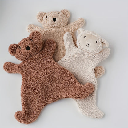 Nordic Style Cute Plush Baby Bear Doll, Soft Plush Lamb Doll, Plush Bear & Lamb Toys, Infant Grasping Toys, Adorable Animal Plush Bear Stuffed Doll, Newborn Grasping Toys, Great For Easter, Christmas