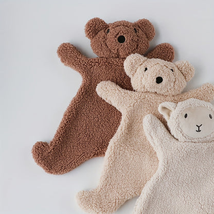 Nordic Style Cute Plush Baby Bear Doll, Soft Plush Lamb Doll, Plush Bear & Lamb Toys, Infant Grasping Toys, Adorable Animal Plush Bear Stuffed Doll, Newborn Grasping Toys, Great For Easter, Christmas