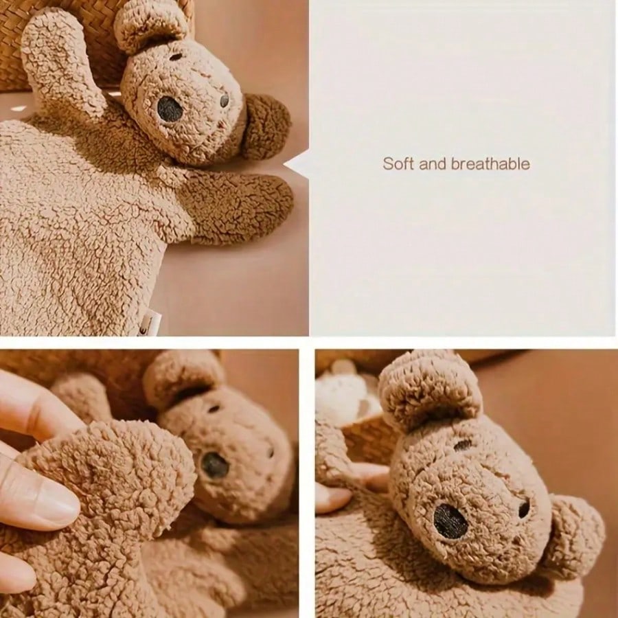 Nordic Style Cute Plush Baby Bear Doll, Soft Plush Lamb Doll, Plush Bear & Lamb Toys, Infant Grasping Toys, Adorable Animal Plush Bear Stuffed Doll, Newborn Grasping Toys, Great For Easter, Christmas