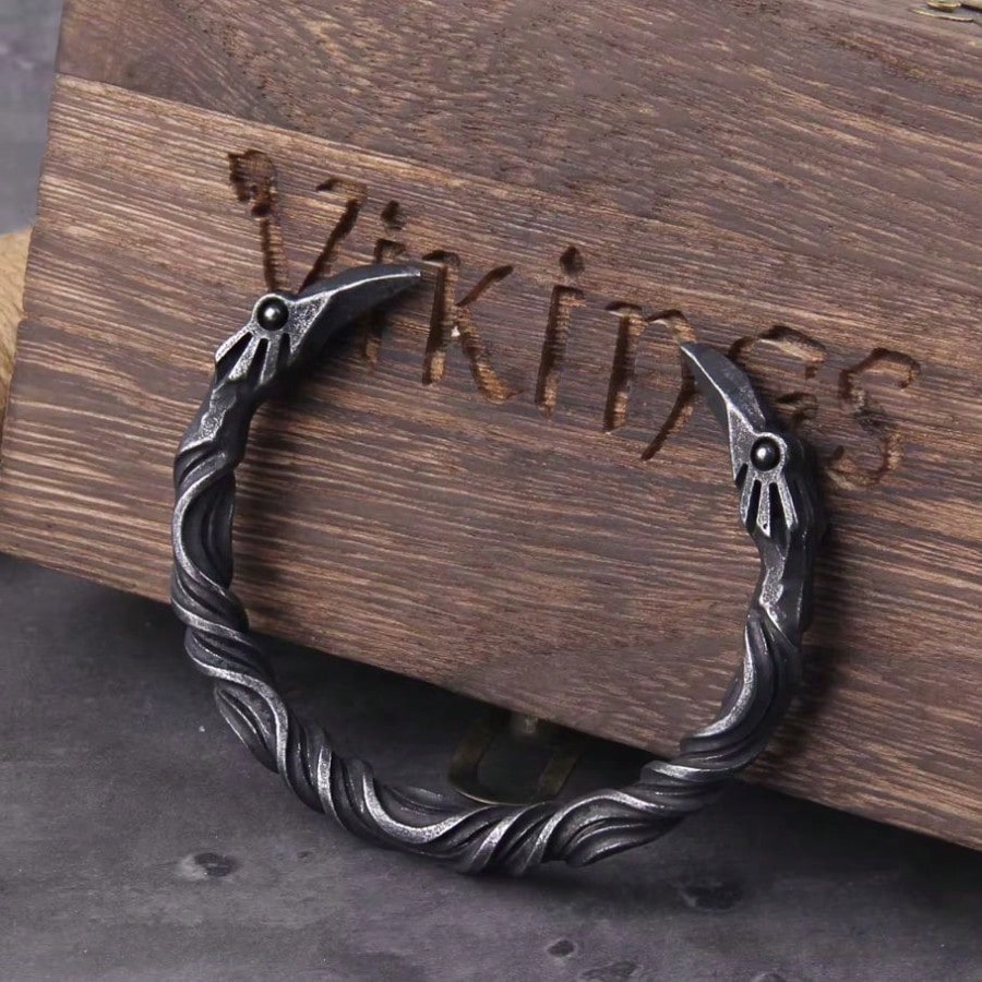 Nordic Vikings Nordic Crow Bracelet Men's Cuff Bracelet