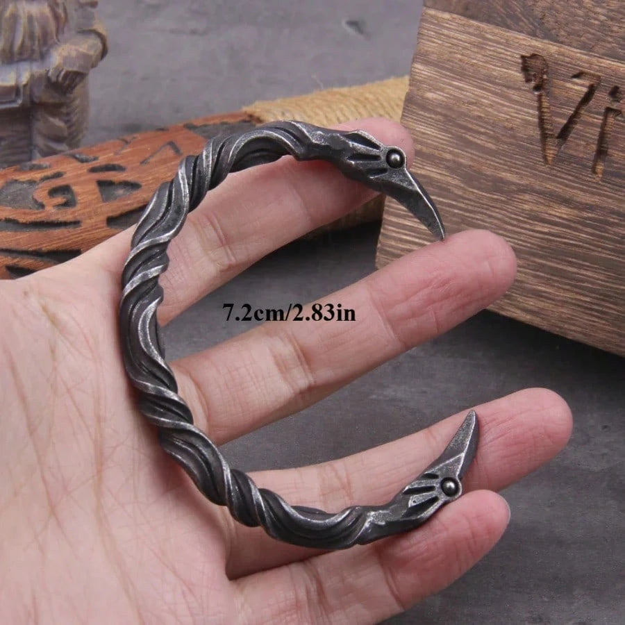 Nordic Vikings Nordic Crow Bracelet Men's Cuff Bracelet
