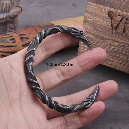 Nordic Vikings Nordic Crow Bracelet Men's Cuff Bracelet