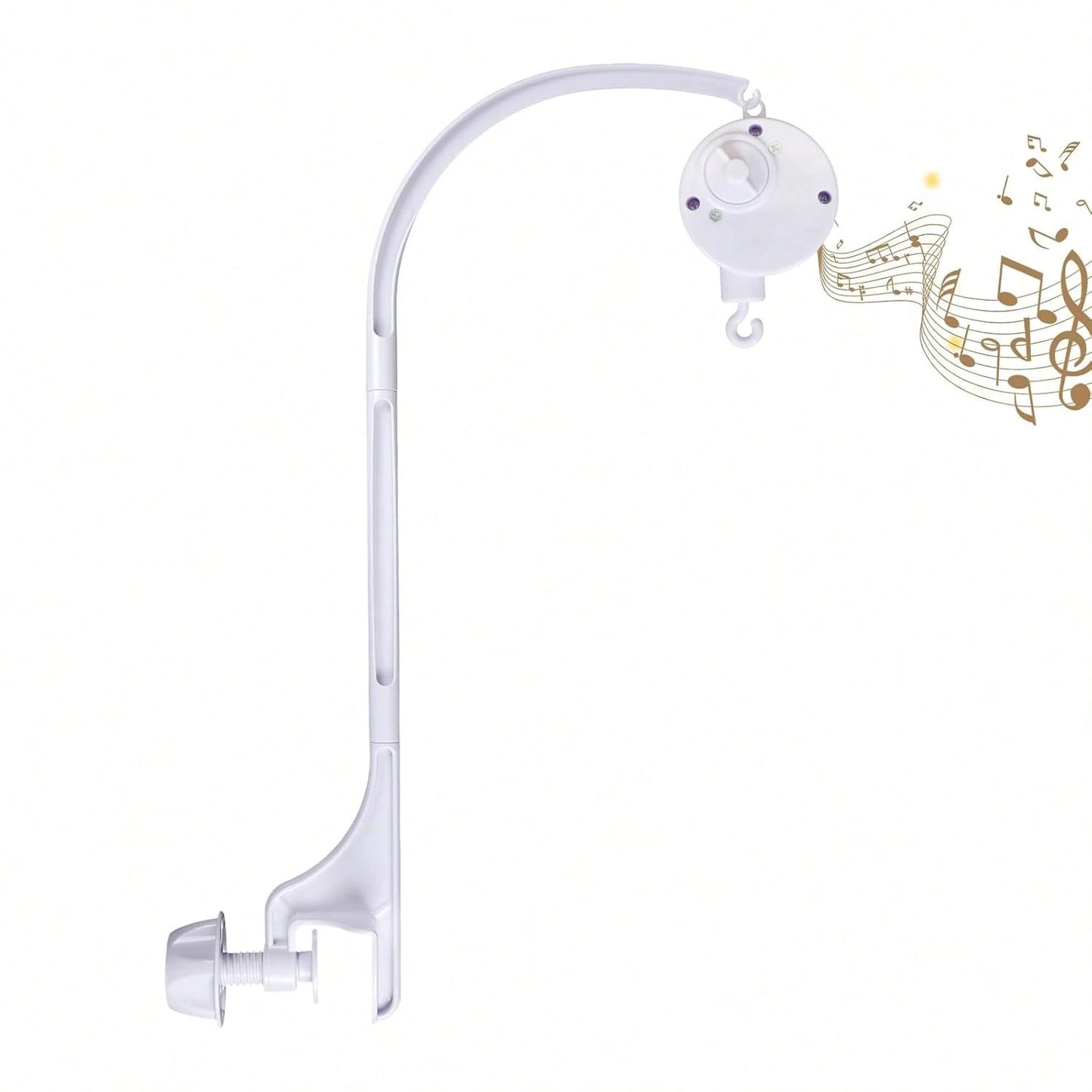 Oaoleer 1pc Baby Musical Crib Mobile Bed Bell Holder Infant Bed Decoration Toys Rotating Music Box Nut Screw Arm Bracket
