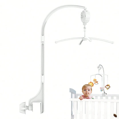 Oaoleer 1pc Baby Musical Crib Mobile Bed Bell Holder Infant Bed Decoration Toys Rotating Music Box Nut Screw Arm Bracket
