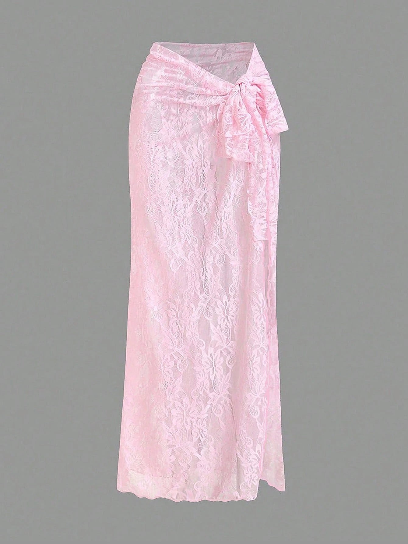 Opulessa Women White Knit Knotted Waist Skirt For Summer Beach Vacation,Elegant Sarong,Holiday,Casual Mermaid Bohemian Ibiza Outfits,Western Style