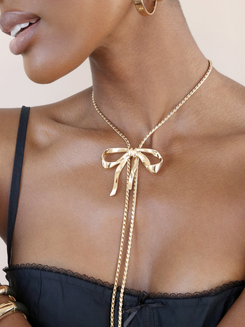 Organic Bow Necklace - SHOPJAUS - JAUS