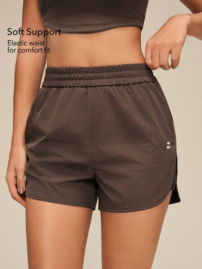 OutZeal Women Outdoor Shorts Gym Workout Elastic Waist Mesh Panel Running Shorts Summer