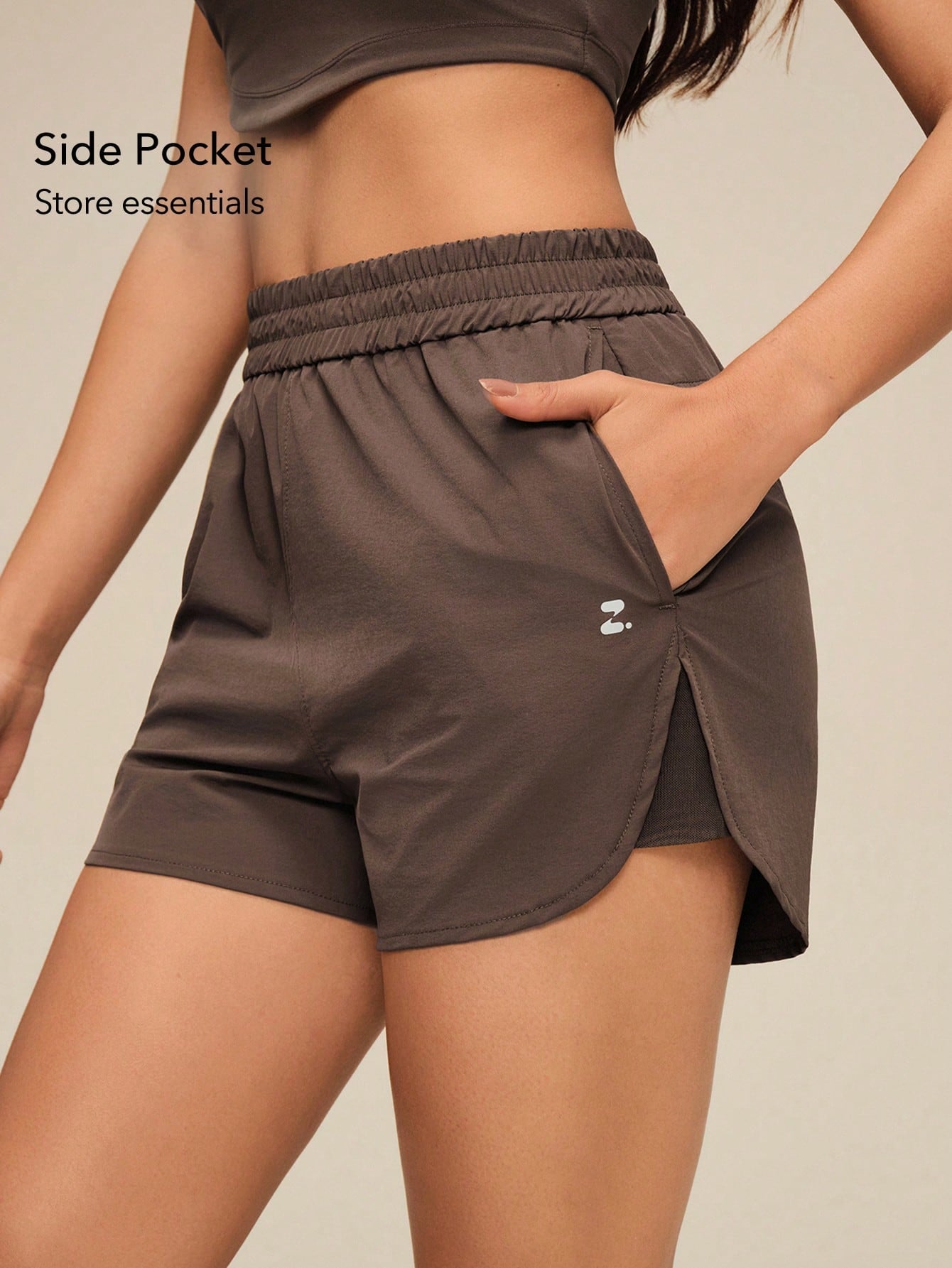OutZeal Women Outdoor Shorts Gym Workout Elastic Waist Mesh Panel Running Shorts Summer