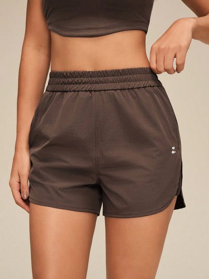 OutZeal Women Outdoor Shorts Gym Workout Elastic Waist Mesh Panel Running Shorts Summer