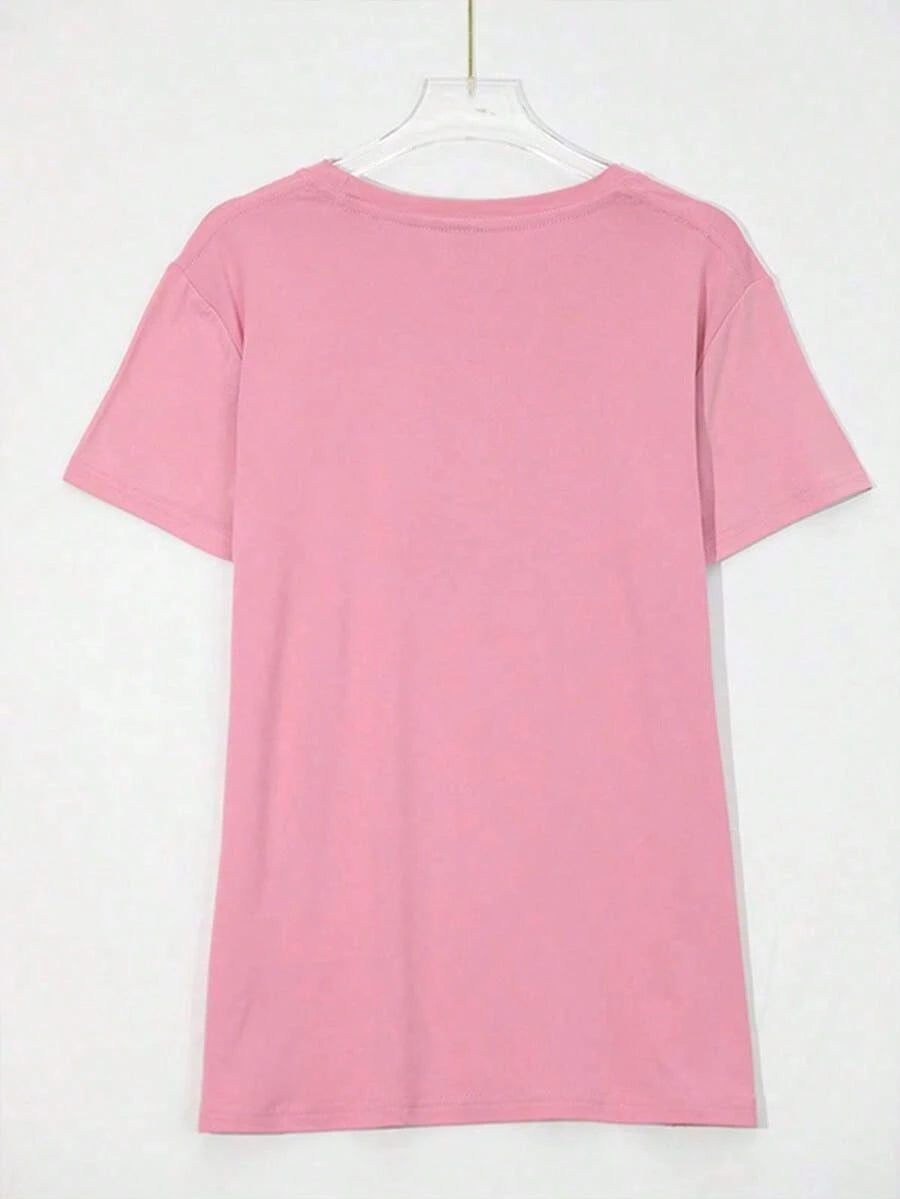 Oversized Tee Summer Casual Tee1pcs"It's Okay To Be Different" T-Shirt, Neurodiversity Gift, Special Education T-Shirt, AAC Teacher T-Shirts, Printed