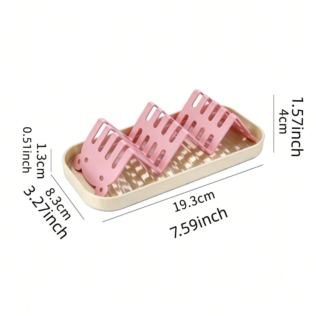 Panda Wave Soap Holder, Kitchen Countertop Draining Tray, Carbon Steel, Bathroom Soap Box Soap Storage Rack