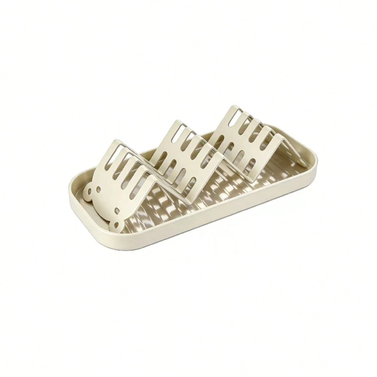 Panda Wave Soap Holder, Kitchen Countertop Draining Tray, Carbon Steel, Bathroom Soap Box Soap Storage Rack