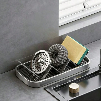 Panda Wave Soap Holder, Kitchen Countertop Draining Tray, Carbon Steel, Bathroom Soap Box Soap Storage Rack