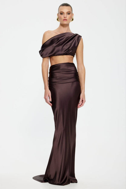 Perez Skirt - Chocolate - SHOPJAUS - JAUS