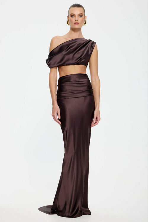 Perez Skirt - Chocolate - SHOPJAUS - JAUS