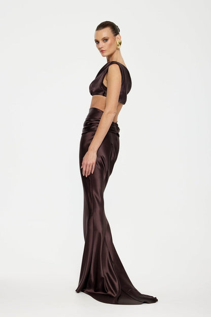 Perez Skirt - Chocolate - SHOPJAUS - JAUS