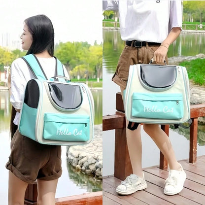 Pet Bag, Cat Backpack, Cat Backpack With Ventilated Design, Suitable For Carrying Kittens/Puppies, Pet Backpack For Camping/Outdoor Activities
