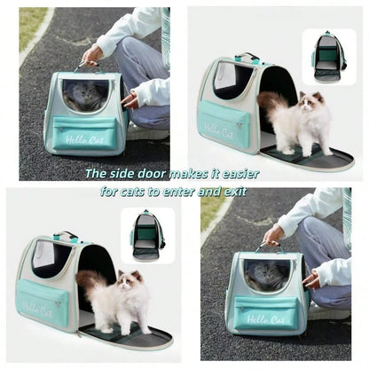 Pet Bag, Cat Backpack, Cat Backpack With Ventilated Design, Suitable For Carrying Kittens/Puppies, Pet Backpack For Camping/Outdoor Activities