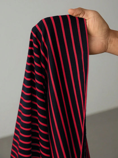 PETITE Striped Print Color Block Trim Slit T-Shirt Dress,Summer Dresses For Women,Petite Women