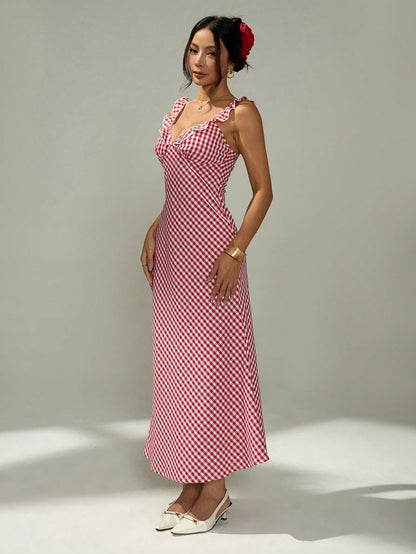 PETITE Women's Casual Midi Dress, Minimalist & Fashionable For Everyday Wear,Summer Dresses Spring Clothes,Bohemia,Summer Dresses For Women,Petite Women