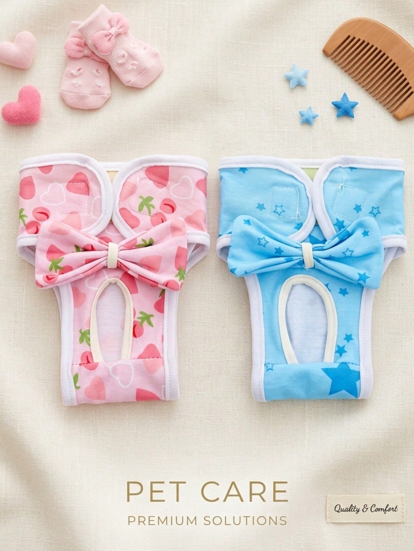 PETSIN Pet Dog Belly Band Panties, Female Dog Care Sanitary Pants, Pet Menstrual Underwear, Pet Supplies
