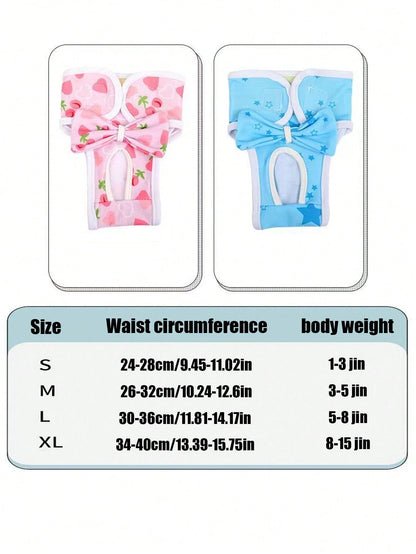 PETSIN Pet Dog Belly Band Panties, Female Dog Care Sanitary Pants, Pet Menstrual Underwear, Pet Supplies