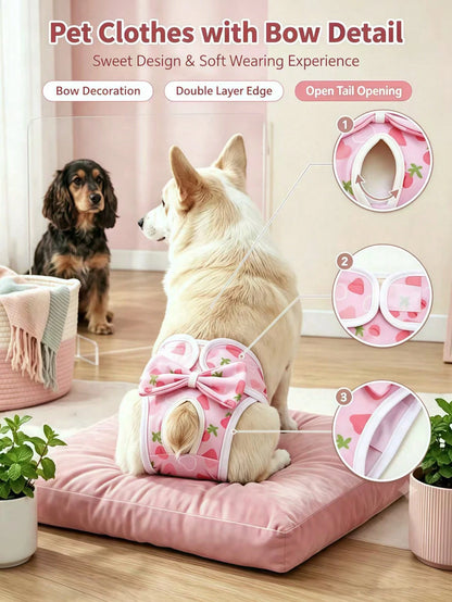 PETSIN Pet Dog Belly Band Panties, Female Dog Care Sanitary Pants, Pet Menstrual Underwear, Pet Supplies