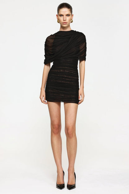 Phoneix Mini Dress - Black - SHOPJAUS - JAUS