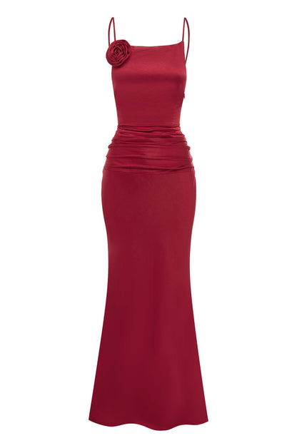 Pianni Maxi Dress - Red - SHOPJAUS - JAUS