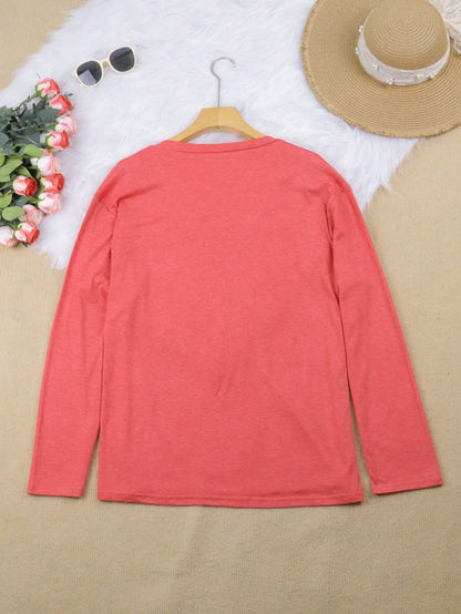 Plus Casual Solid V Neck Simple Fashion T-Shirt Tops