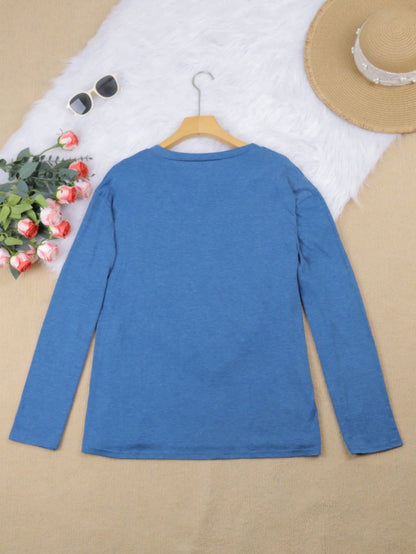 Plus Casual Solid V Neck Simple Fashion T-Shirt Tops