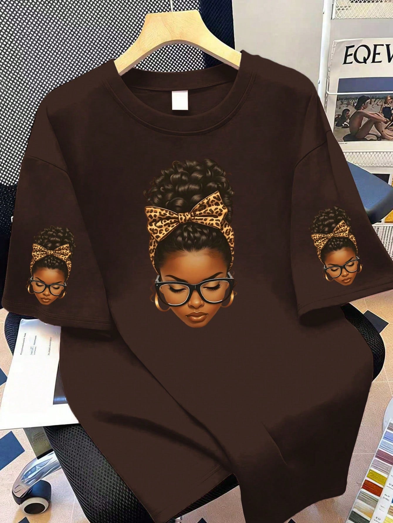 Plus Size Women Cartoon Print Casual Versatile Daily Short Sleeve T-Shirt Summer