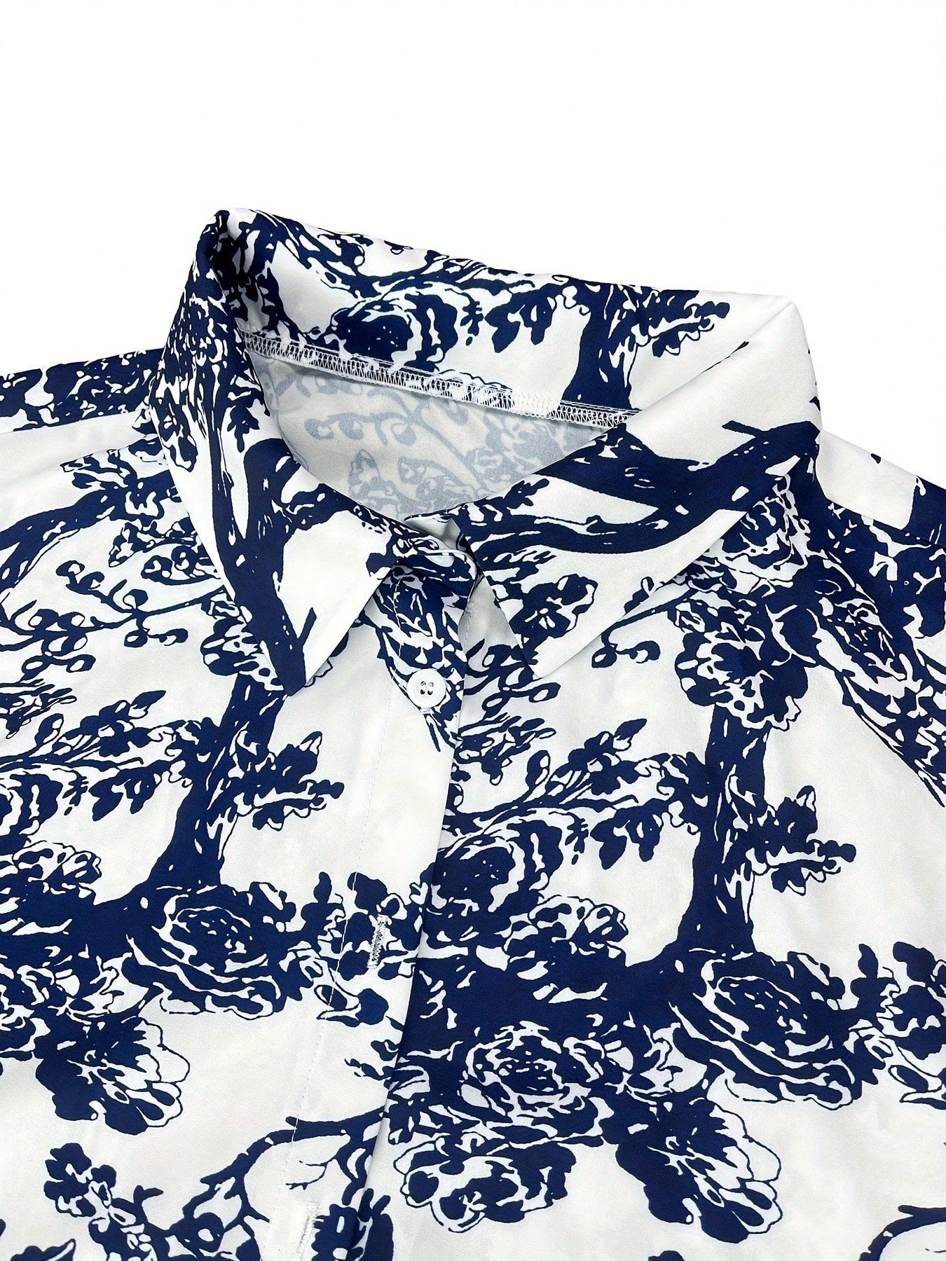 Plus Size Women's Loose Fit Botanical Print Shirt, Suitable For Graduation Party, Vacation, Beach And Outdoor Spring/Summer Wear Yellow