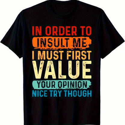 Plus-Size Women's Slogan T-Shirt, Black Short-Sleeved Round Neck Casual T-Shirt, A Fashion Statement, Suitable For All Seasons.