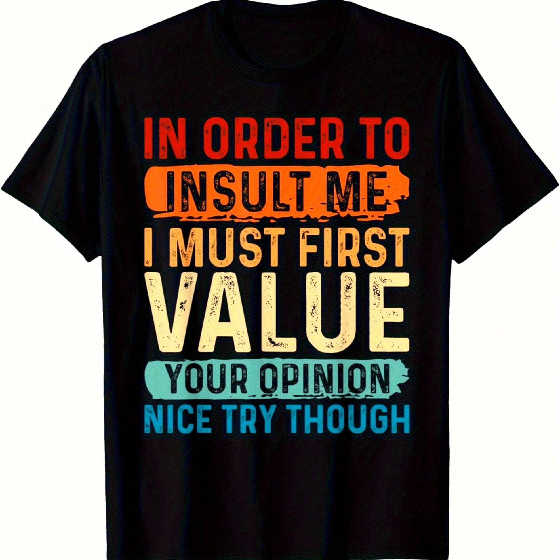Plus-Size Women's Slogan T-Shirt, Black Short-Sleeved Round Neck Casual T-Shirt, A Fashion Statement, Suitable For All Seasons.