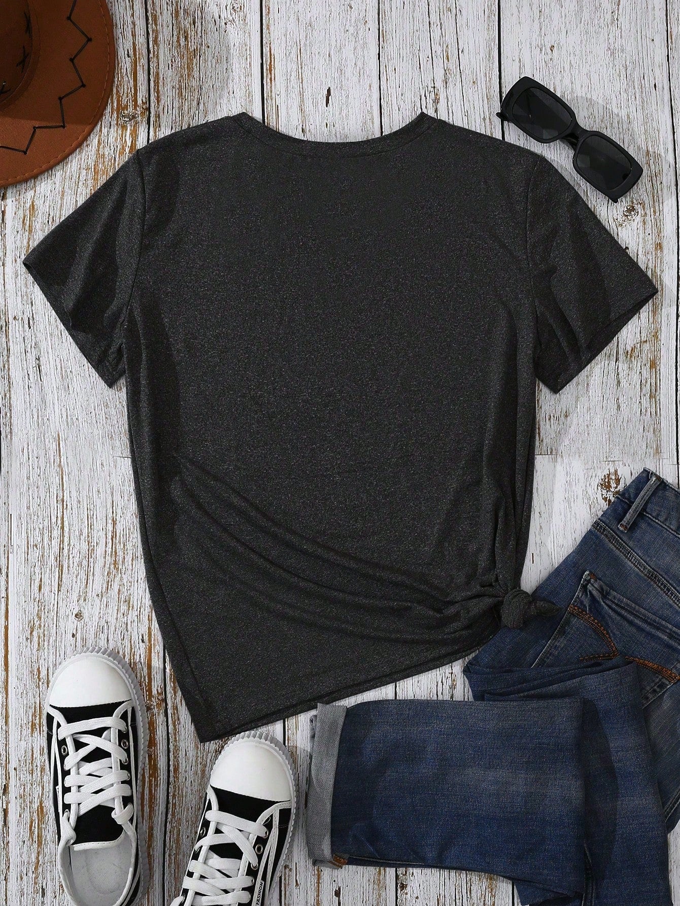 Plus Size Women's Space Slogan Astronaut Raccoon Graphic T-Shirt Graphic Tees Women Tops