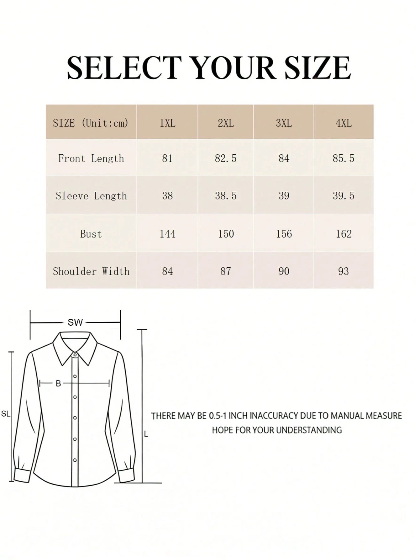 Plus Size Women's White Office/Teacher Elegant Long Sleeve Shirt, Suitable For Easter, Valentine's Day, New Year Spring