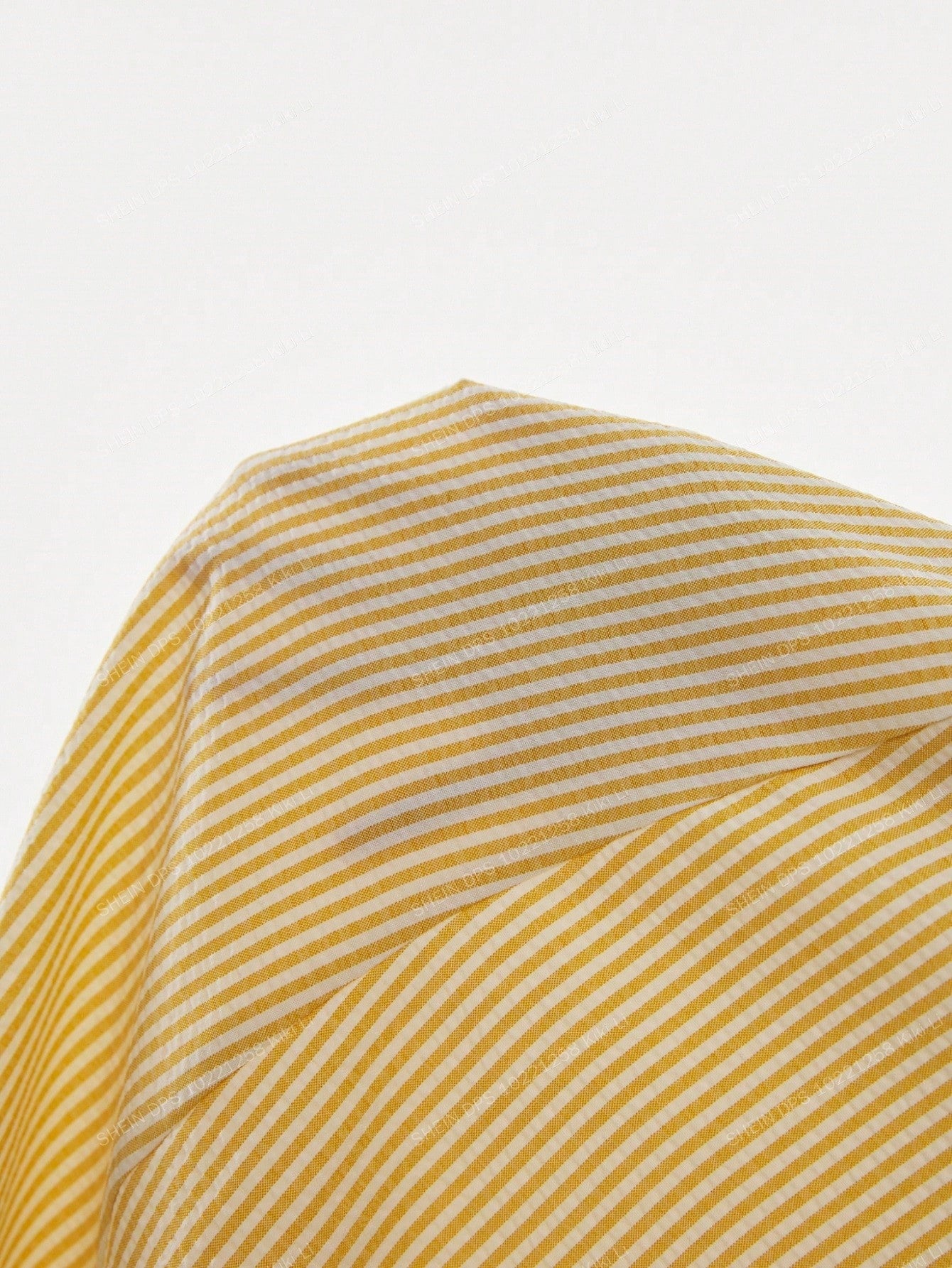 Poéselle Women's Butter Yellow Casual French Striped Button Front Dress, Retro Vintage Beige Summer Holiday Tea Party Picnic Brunch, Elegant Beach Vacation