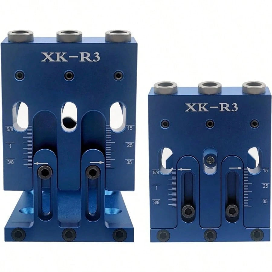 Pocket Hole Jig Kit Adjustable Woodworking Jig With 3 Pocket Hole Guide 15° Angle Drill Pocket Hole System Carpenter Tools Jointers Carpentry Locator For Pocket Holes Angle Drilling