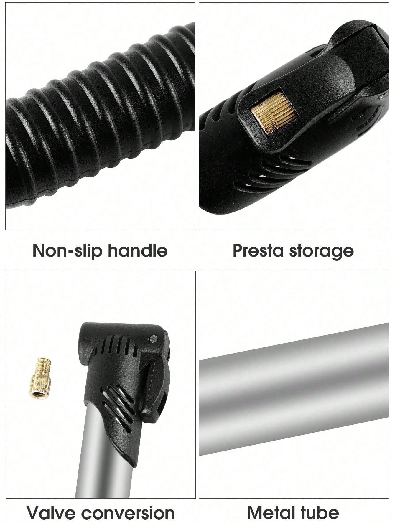 Portable Mini Pump- Perfect For Mountain Biking, Road Biking, Basketball & Soccer!