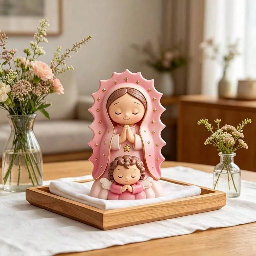 Prayer Resin Silicone Mold Suitable For DIY Candles, Soaps And Wax Crafts- Handmade Angel Mold With European Prayer, Asymmetrical Shape For Resin, Holiday Decoration Gifts
